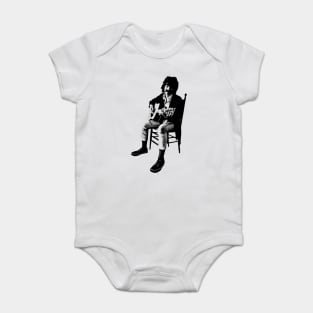 John Prine Pencil Drawing Baby Bodysuit